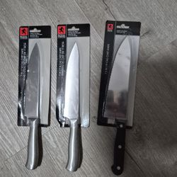 Chef Knifes, Stainless Steel, BRAND NEW