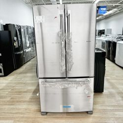 New KitchenAid - 20 Cu. Ft. French Door Refrigerator with Interior Water Dispenser - Stainless Steel Model:KRFC136RPS
