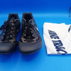 Nike Zoom Rival Size 10.5 Black Metallic Silver