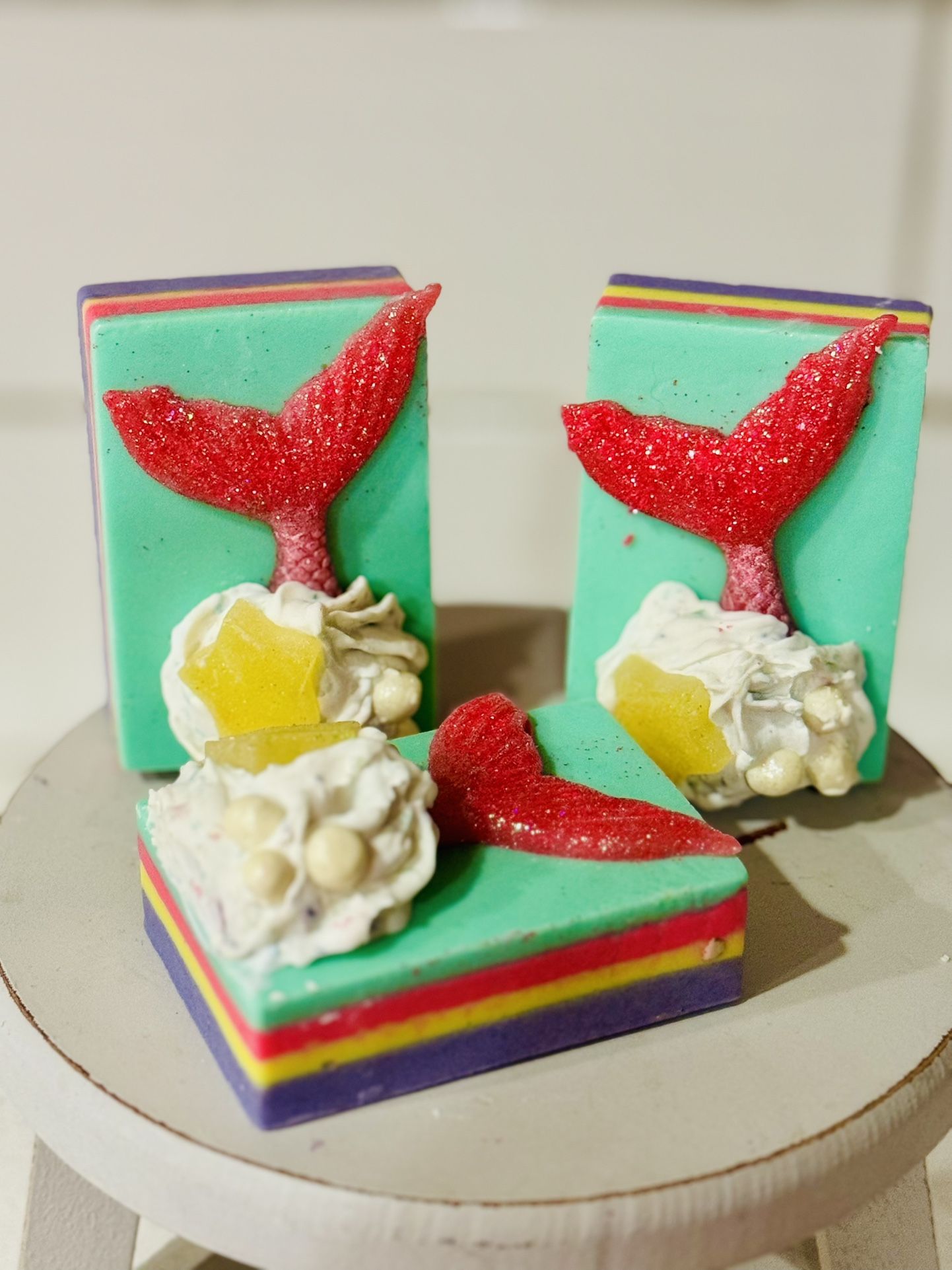 Handmade Organic Tropical Fruit Mermaid Soap