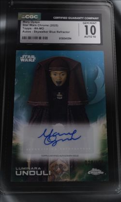 Mary Oyaya Skywalker Blue Auto 28/150 Gem Mint 10 CGC