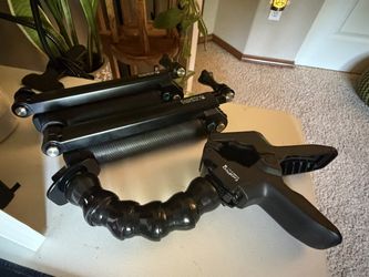 GoPro 3-Way Grip Tripod + Jaws Flex Clamp Gooseneck – Genuine OEM