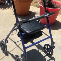 Barely Used Portable Rollator Walker With Seat