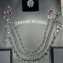 Chrome Hearts Wallet Chains Brand New With Box And Dust Cover 