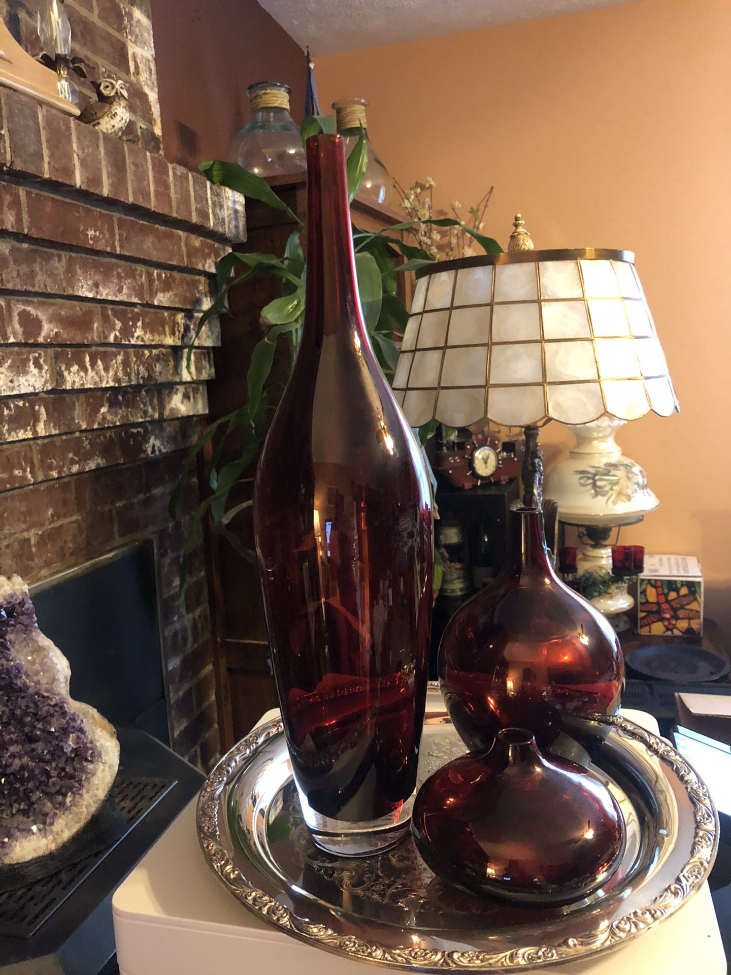 3 Pc Set Hand Made Quality Bottles