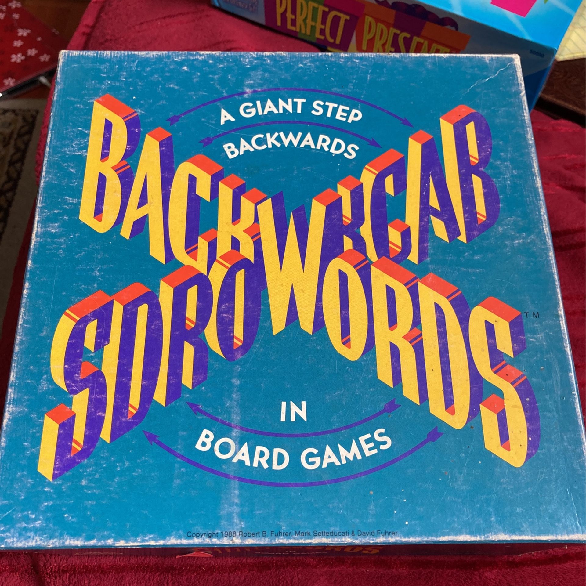 BackWords Board Game 