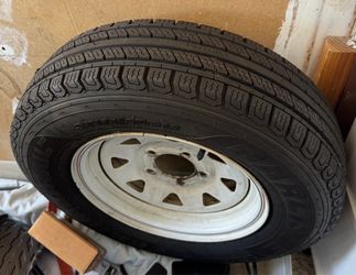 New spare trailer tire & rim