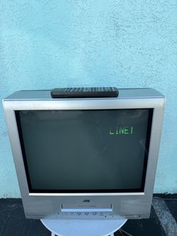 JVC 20” CRT TV/VCR Combo Vintage Retro Gaming – Remote Included