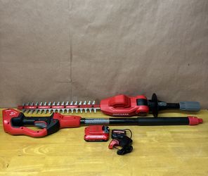 CRAFTSMAN V20 20v max 18in Battery Pole Hedge Trimmer (2.0ah Battery & Charger Included)