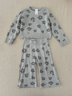 Size 3T Modern Moments Cotton Sweater & Wide Leg Pants | 2-Piece Set