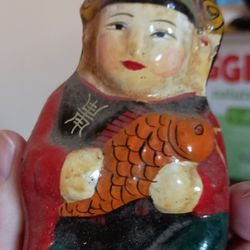 Vintage Chinese Clay Figure