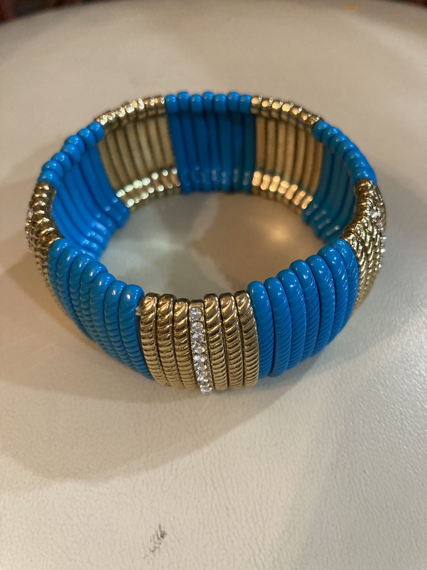 Bracelet Turquoise & Gold Color