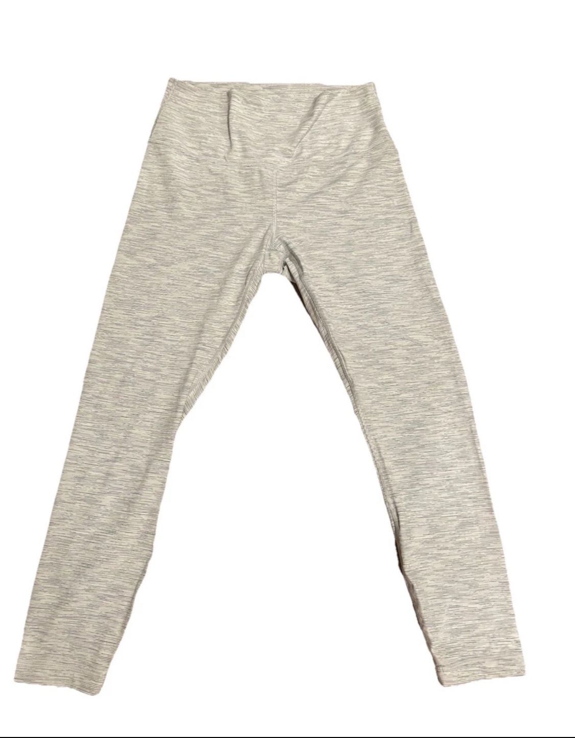 Lululemon Leggings Size 10 Gray White Pants Womens