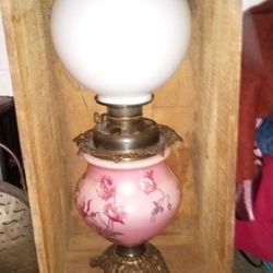 Antique Victorian Double Lamp 
