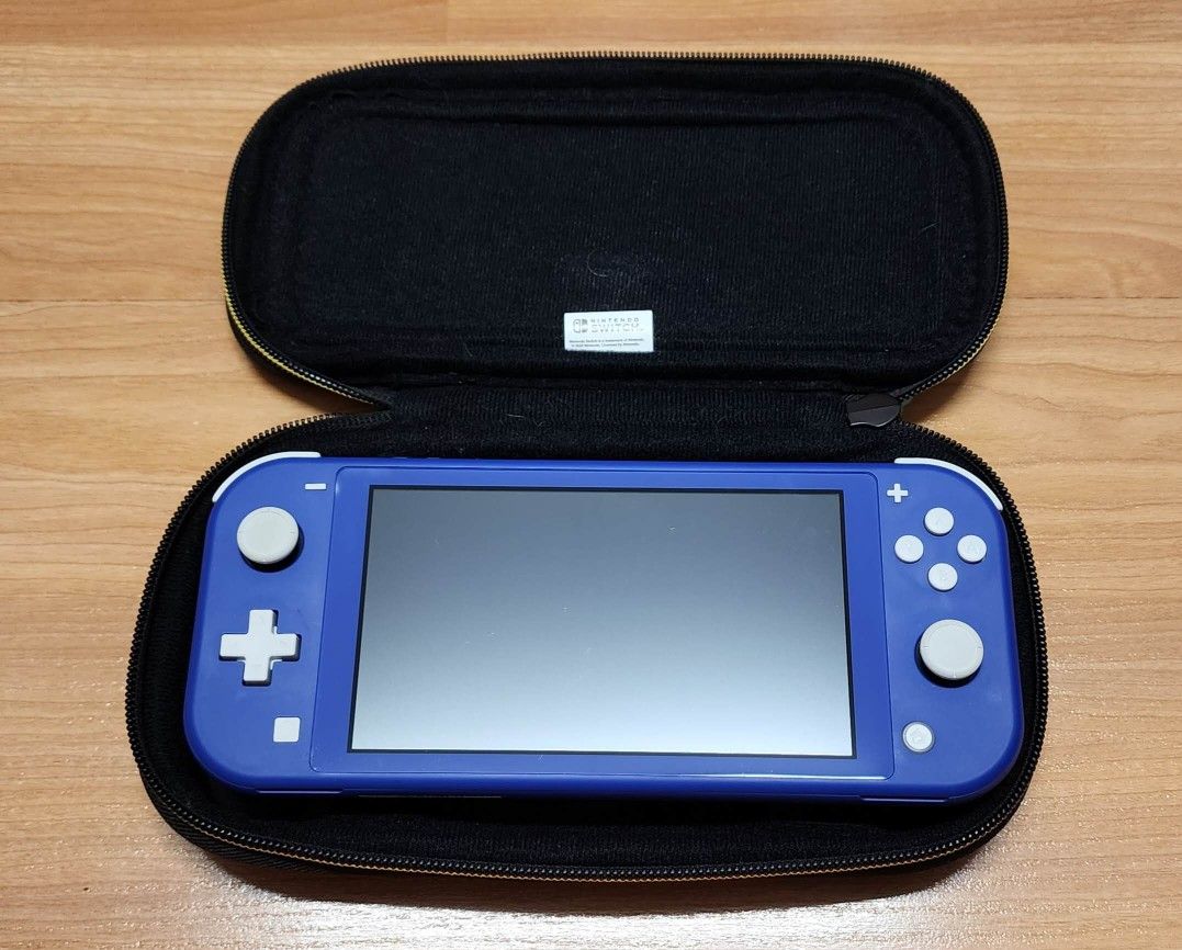 Nintendo Switch Lite Blue with case 