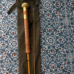 Fly Fishing Rod Vintage Wright & McGill Feather Light MLW  with Soft Carrier