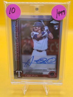 Topps Chrome 2025 Alejandro Osuna RC Auto /499 #AC-AO Rangers