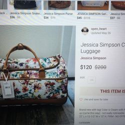Jessica Simpson Rolling Duffel Bag