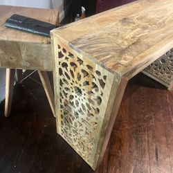 Wood Console Tables Little Pick It Up One Hand .  New 