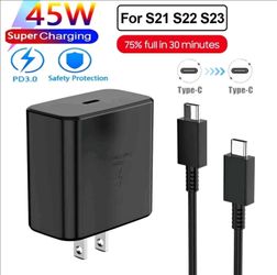 ⚡45W Type USB C Super Fast Charger + 6ft Cable