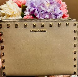 MK Studded Wristlet