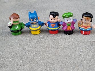 Fisher Price Little People DC Superheroes Toy Bundle
