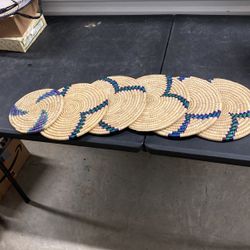African Hand-woven Plate Mats