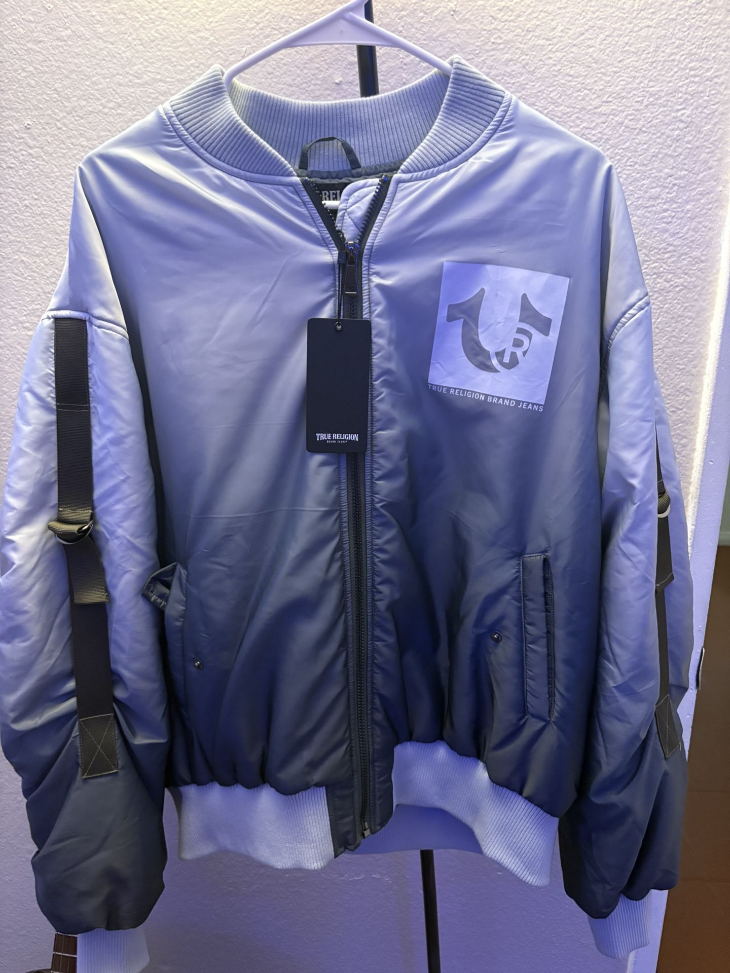 True Religion OMBRE GREEN BOMBER JACKET