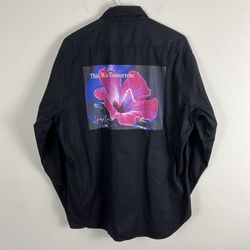 Supreme x Yohji Yamamoto- Black Button Down- “This Was Tomorrow”- Size Medium