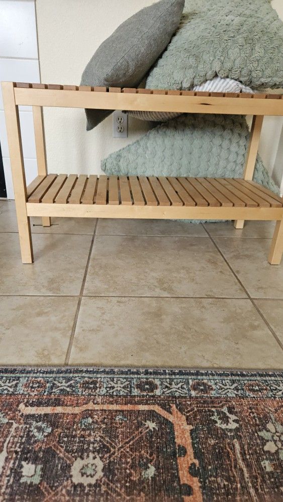 2 tier shoe rack/bench