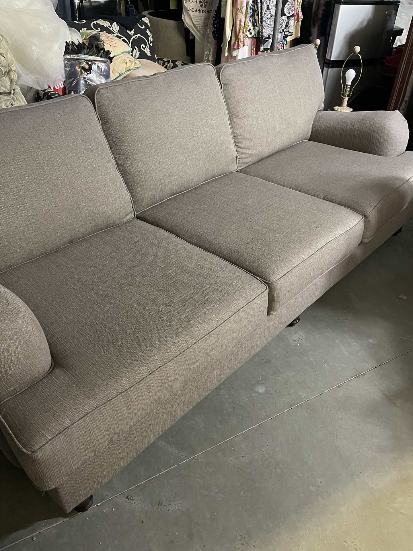 Kroehler Sofa/ Couch , (Extra Long)Grey, Top Of The Line If Furniture, Kroehler