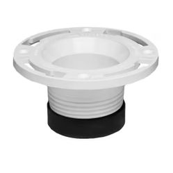 Oatey 4 in. PVC Twist-N-Set Open Toilet Flange=P4-496