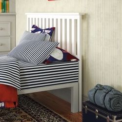 Allie Solid Wood Full Size Headboard, White, New