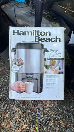 Hamilton Beach brew Station 40 cup capacity