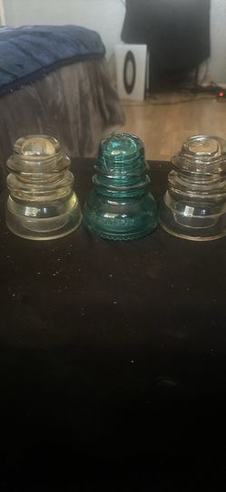 (3) available - Hemingray Glass Insulator - No 40 - Made in USA. Vintage insulator.