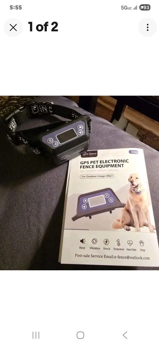 E-FENCE GPS Wireless Dog Collar Fence System