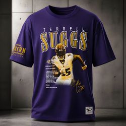 Terrell Suggs Baltimore Ravens Graphic T-Shirt large