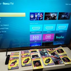 58 Inch TV And NASCAR TV Guides 