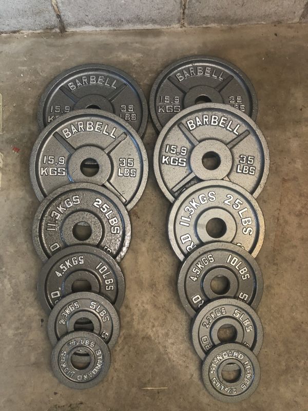 225lb Weight Plates for Sale in Irwin, PA OfferUp