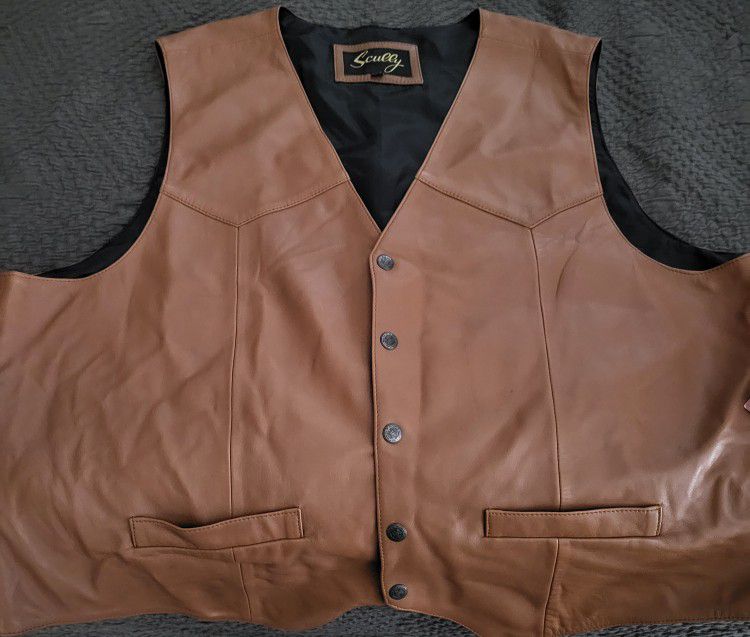 Scully Leather Vest