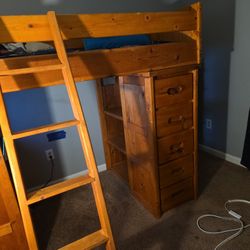 Wooden Loft Bed