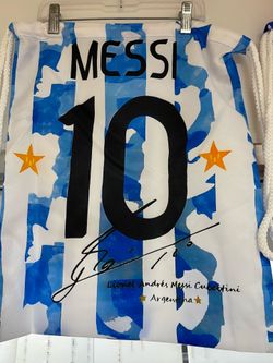 Lionel Messi Argentina Drawstring Bag