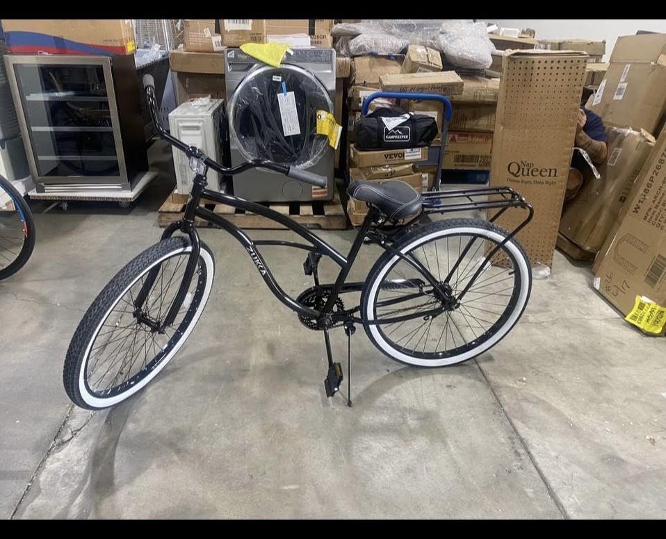 New Assembled ZUKKA 26 Inch Beach Cruiser Bike - Single Speed Cruiser with Coaster Brake