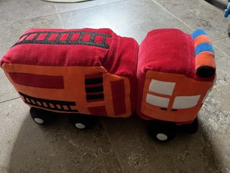 Stuffed Toy Firetruck, 18” long, 7” wide, 9” tall