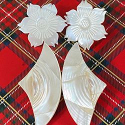 Aretes Nácar Diferentes Modelos Joyería Antigua Cada Uno