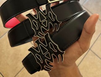 Amiri leather belt