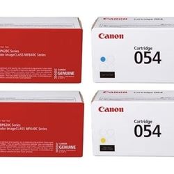 Canon Genuine 054 4-Color Toner Cartridge Set (CRG-054)