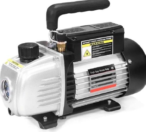 1/4HP Rotary Vane Vacuum Pump for Automotive Air Conditioner Resin Degassing Refrigeration HVAC A/C R410a R134 (3.5 CFM)