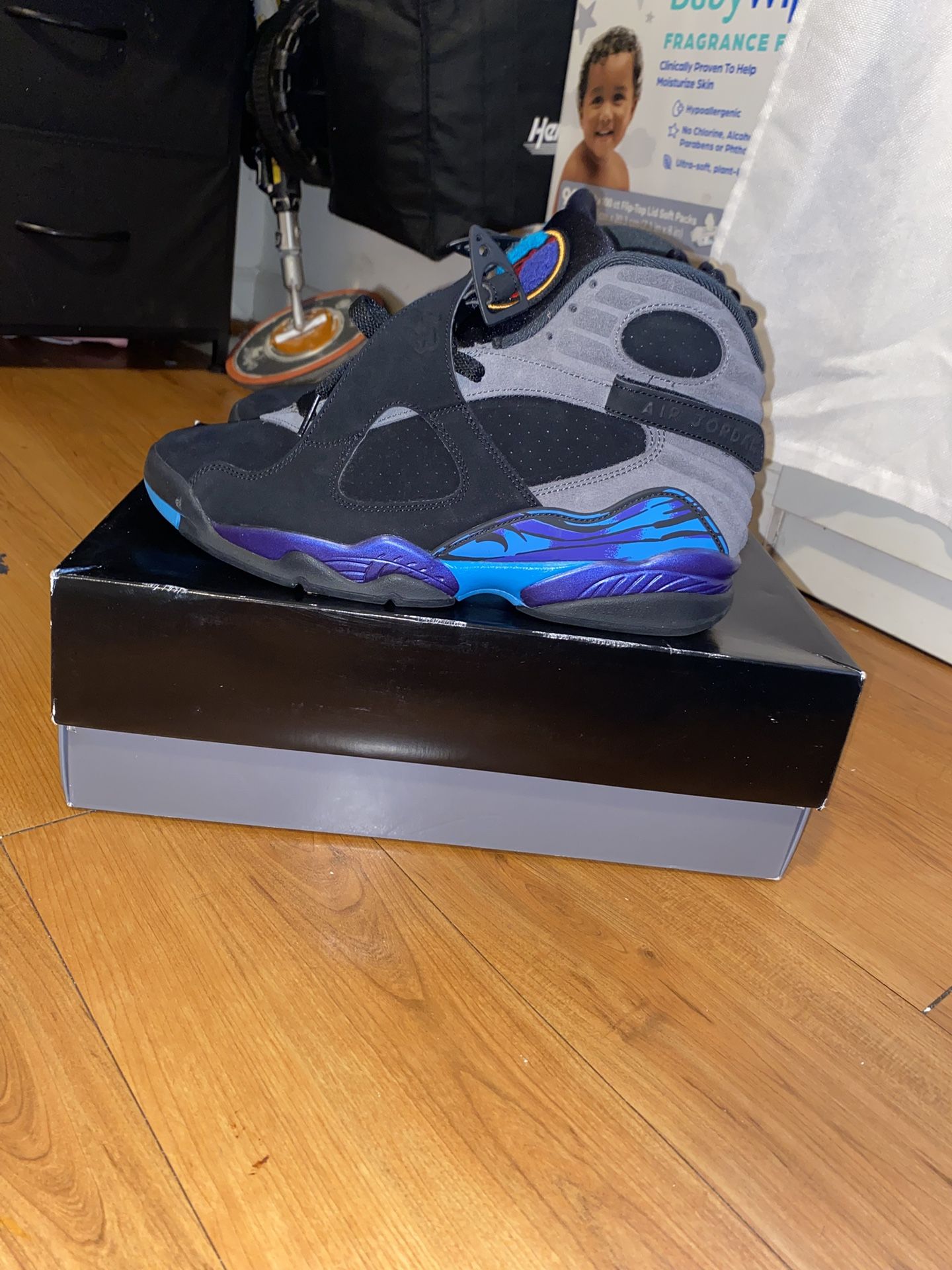 Jordan 8s Aquas 