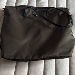 Prada Green Nylon Tote Bag 